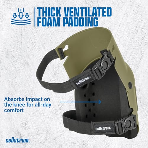 Sellstrom KneePro Professional Construction Kneepads for Work - Men & Women - color: Foliage