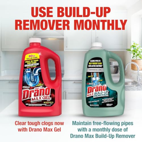 Drano Max FlowGuard Build-Up Remover, Probiotic, Enzyme Drain Cleaner, 60oz - size: 60 oz (Pack of 1)