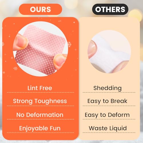 400PCS Lint Free Nail Wipes with Dispenser for Acetone, Alcohol