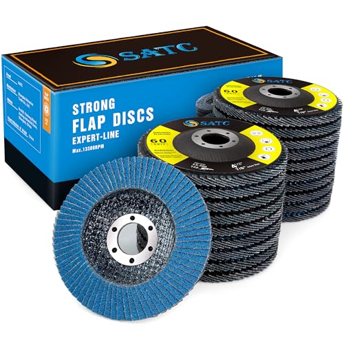 S SATC Flap Disc 20PCS Angle Grinder Disc 60 Grit Flap Disc 4-1 2 Inch Zirconia Alumina Type 29 - style: 60 Grit