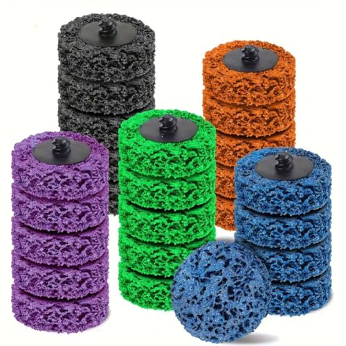25 Pcs 2" Quick Change Strip Discs, 5 Colors - style: 25PCS Quick Change Easy Strip Discs