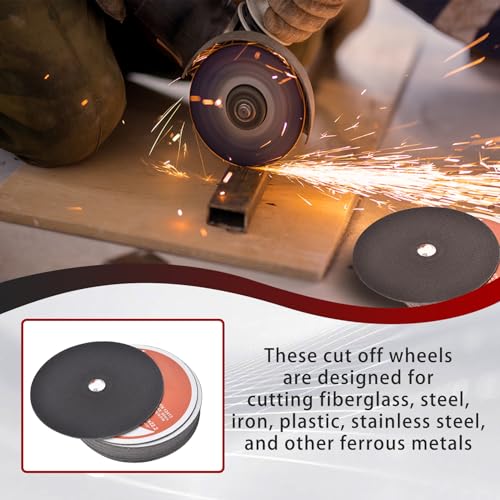 100 Pack 5" x.040 x7/8" Cut-Off Wheel - Metal & Stainless Steel Cutting Discs - size: 100pcs 5"*0.040"*7/8"