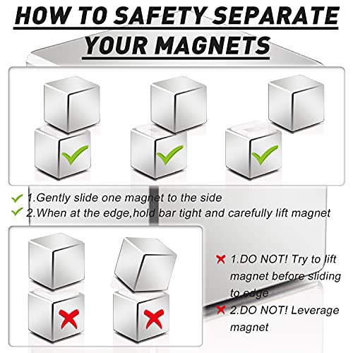 MIKEDE Neodymium Magnets, Super Strong Powerful Rare Earth Magnet 1 Pcs - size: 25x25x25mm