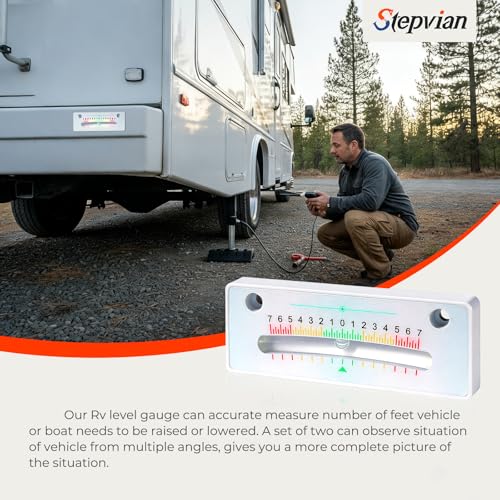 2PCS RV Camper Bubble Level,RV Leveling Blocks,Stick-on/Wall