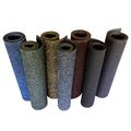 Rubber-Cal Elephant Bark Rubber Flooring - 3/16" Thick - color: Blue Dot, size: 54"L x 48"W x 0.2"Th