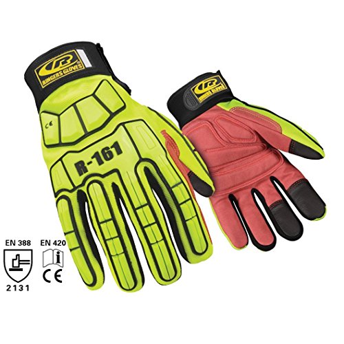 Ansell RINGERS R-161 Touchscreen TPR Impact Gloves, Size Medium, 1 Pair - size: Medium