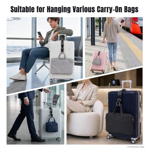 Vigorport Stainless Steel Luggage Hook Strap, Heavy Duty Add A Bag J Hook