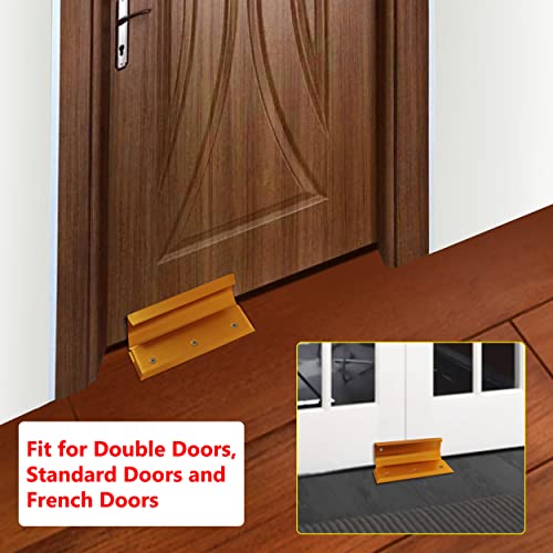 Security Door Brace for Standard, French & Blemished Doors - color: Security Lock - Gold