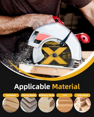 ANGELSWORD 6-1/2 Inch Circular Saw Blade for Framing, Fast Wood Cutting, 24T, 10 Pack