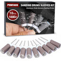 10 Pcs 1000 Grit Sanding Drums for Rotary Dremel Tool - style: 1000 Grit 10 Pcs