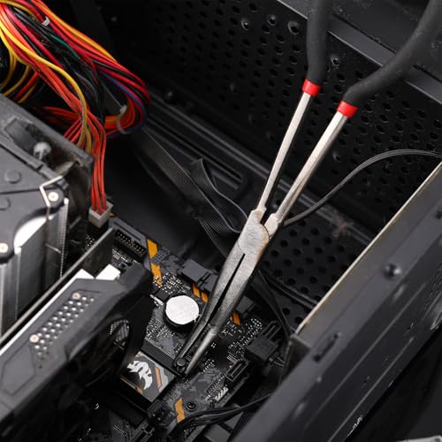 3 Pcs 11 Inch Needle Nose Pliers Set 25° 45° 90° Bent Nose Pliers for Commodity Production, Hardware Bending and Electronic Assembly