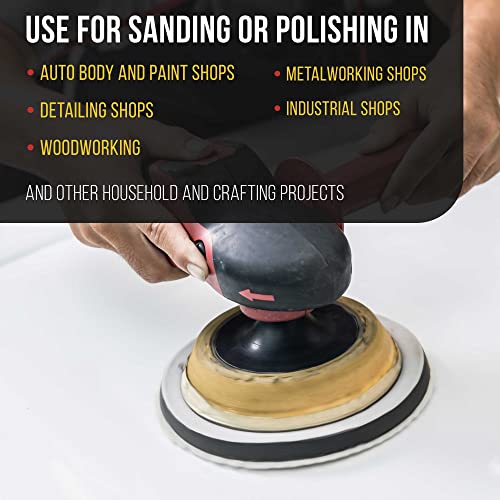 Dura-Gold Pro Series 5" x 10mm Soft Density Sanding Interface Pad, 2 Pack - style: 5" - No Hole