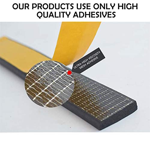 Neoprene Weather Stripping 2-Pack, 1/2 Inch Wide X 1/4 Inch Thick, High Density Foam Tape for Doors & Windows Insulation (26 Feet Total, 13 Feet/Roll) - size: 1/2in * 1/4in * 26FT