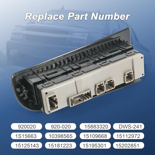 Master Power Window Switch Compatible with 2003-2007 Chevrolet GMC Cadillac - size: 15883320