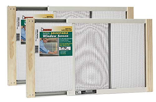 Frost King 2AWS1025 WB Marvin Adjustable Window Screen, 10in High x Fits 15-25in Wide (2 Pack) - style: 10" High x Fits 15-25" Wide (2 Pack)