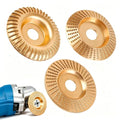 Tungsten Carbide Cutting Wheel, Angle Grinder Polishing Pad，Heavy-Duty Wood Carving Disc Set for 4" & 4-1/2" Grinders,Woodworking Attachment for Cutting,Shaping,Sanding(Mix, 3PCS)