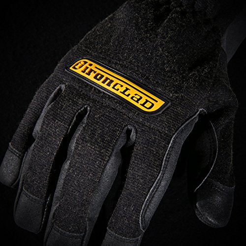 Ironclad HEATWORX REINFORCED; Heat and Cut Resistant Gloves, Palm Heat Protection Rated up to 450°F, (1 Pair), Black - size: Large (Pack of 1)