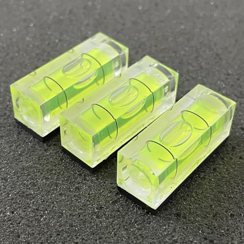 ZUJHPYMI 6Pcs Magnetic Small Bubble Level 10x10x29mm Mini Square Bubble Spirit Levels Leveling Tools - size: 10x10x29mm, Magnetic