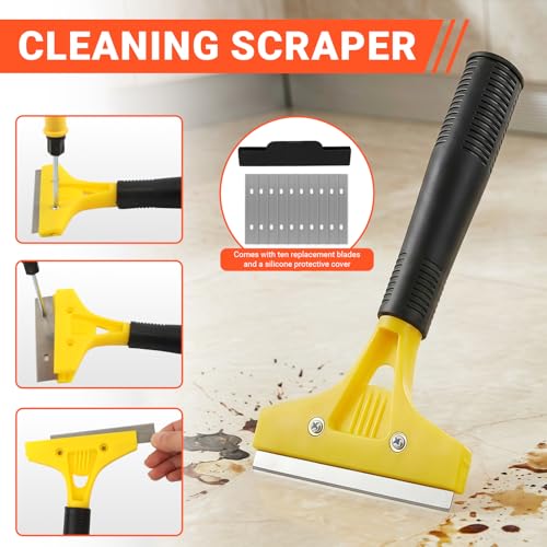 37Pack Grout Removal Tool Kit, 3 Tile Grout Saws 2 Hand Grouts Saw with Extra Cleaning Blades, Bathroom Showers Caulking Removal Tools for Cleaning Floor Tile Grouts Joints Corners