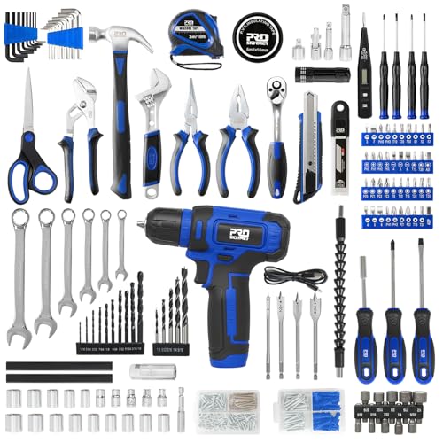 Prostormer 369-Piece Drill Tool Sets Combo Kit, Blue - color: Blue
