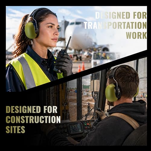ZEROPLUS AM20 Hearing Protection Earmuffs, NRR 28dB, SNR 35dB for Adults