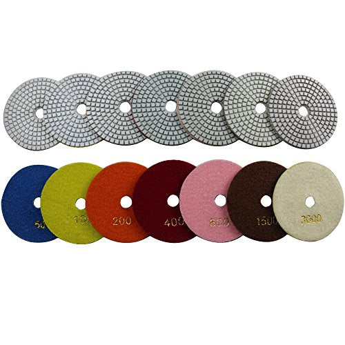 3 inch Wet Diamond Polishing Pads to Polish Granite Stone Marble Concrete Travertine Terrazo - size: 3 Inch