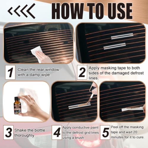 Rear Defroster Repair Kit, Highly Conductive, Copper-Based Material