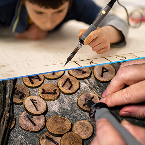 137PCS Wood burning Kit, DIY Creative Tool Set Soldering Woodburning Kit - color: Gray, size: 137Pcs