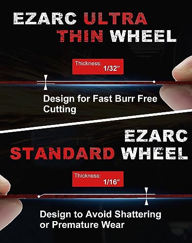 EZARC Metal Cut Off Wheels 3 x 1/32 x 3/8-Inch, 24-Pack - size: 24PCS 3” x 1/32” x 3/8”