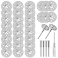 30 Pcs 545 Diamond Cutting Wheel Rotary Tool Cutting Discs (22mm)