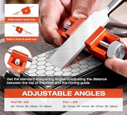 chisel sharpening jig with Honing Guide Tool Set for Woodworking