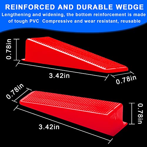 Reusable Leveling Wedges,Reusable Tile Leveling System Wedges for 1/8" Spacers,1/16" Spacers,1/32" Spacers and Tile Leveling Tools Kit for Wall/Floor Tile & Stone Installation
