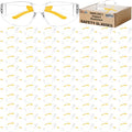 80 PCS Safety Glasses Bulk Unisex, ANSI Z87.1 Clear Protective Eyewear - color: Yellow