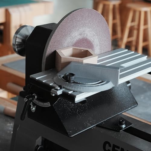 Lathe Mounted Disc Sander for 10 inch and 12 inch Woodtuning Lathe with Thread 1"X8TPI, Sanding Accessory, 9 inch Disc Sander. - color: Dsl-9b