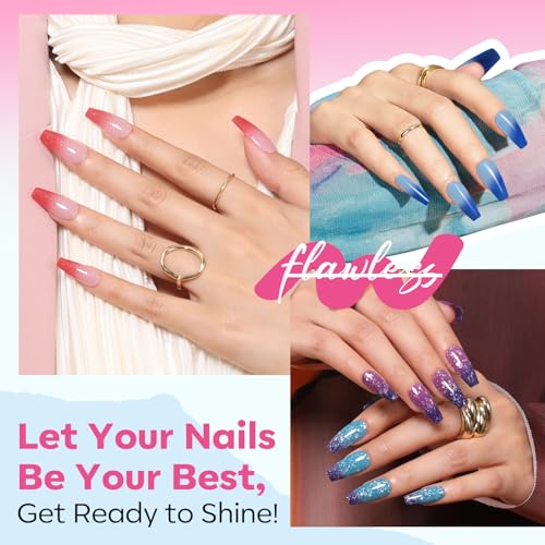 modelones Color Changing Nail Polish Set, 6 Colors Pink Blue Purple Neon - color: A1 Color Changing