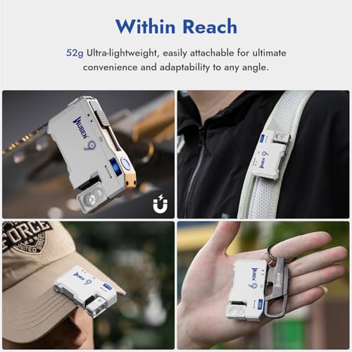 WUBEN G5 EDC Rechargeable Flashlight, Mini Bright Compact Pocket Flashlight - color: White