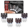 20Pcs-Mixed Grits Sanding Drums Set for Dremel Rotary Tool - style: 180 240 320 400 Grit