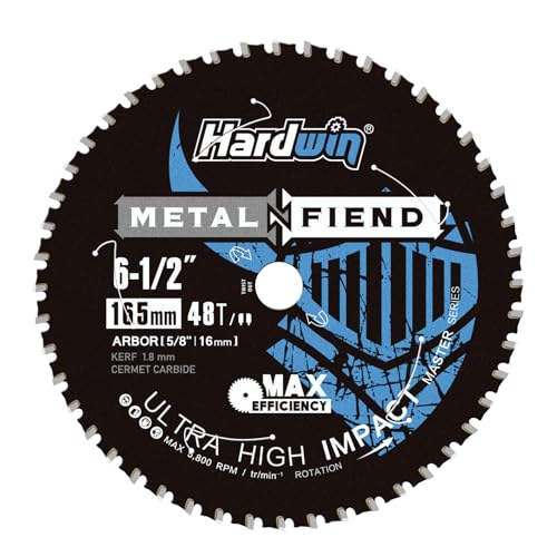 6-1/2 Inch Metal Cutting Circular Saw Blade 48T Cermet,5/8" Arbor - size: 6-1/2 inch 48 teeth