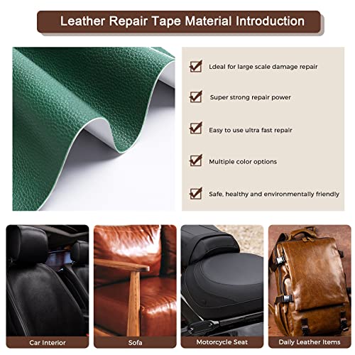 JDLUGH Leather Repair Patch Tape, 8.2x11 Inch, 2PCS, Blue1.0 - color: blue, size: 8.2x11 Inch