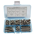 M6-1.0 x 8mm,12mm,16mm,20mm,30mm,40mm Pan Head Phillips Machine Screws,18-8 Stainless Steel Bolts Nuts Washers Screws Assortment Set of 84 Pcs (M6 Pan Head Phillips Screws) - size: M6 Pan Head Phillips Screws