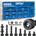 1320PCS M3 Socket Head Screws Nut and Washer Assortment Kit 12.9 Steel - size: G12.9 M3 1320PCS