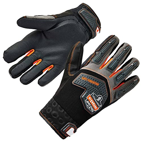 Ergodyne ProFlex 9015F(x) Anti-Vibration Work Gloves, Certified, Large, Black - size: Large (Pack of 1)
