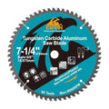 7-1/4 Inch 60 Teeth Aluminum and Non-Ferrous Metal Cutting Circular Saw Blade with 5/8 Inch Arbor, TCG Carbide Saw Blade for Metal & Plastic Cutting - size: 7-1/4"