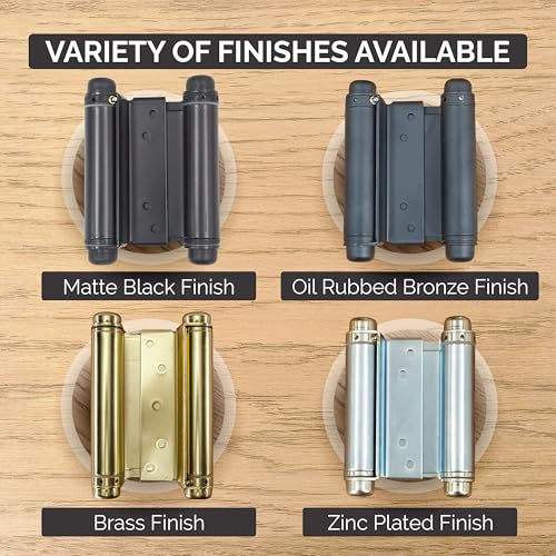 Hinge Outlet Self Closing Double Action Spring Hinge Saloon Zinc 5 Inch - color: Zinc, size: 5 Inch