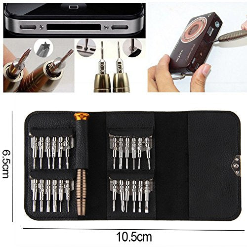 25‑in‑1 Precision Screwdriver Set, CR‑V Steel Electronics Repair Kit