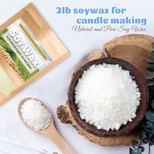 3lbs Soy Wax Melt Making Kit with Electric Wax Melting Pot - size: Wax Melting Pot 5pcs