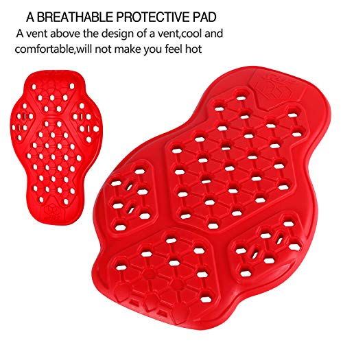 Surlim Back Protector CE Insert Armor Motorcycle Jacket Replacement Pads - size: Back
