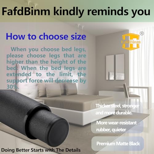 6-10.5in Bed Support Legs for Bed Frame Support,Slat Support 2PC - size: 2pcs (6-10.5 in Adjustable)