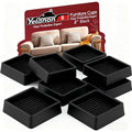 Yelanon Furniture Coasters 8 Pcs 2" Square Black Caster Cups for Hardwood - size: 8pcs 2" Square Black