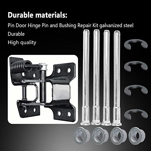 Door Hinge Pin & Bushing Repair Kit, Compatible with Chevy GMC - size: 88-02 Door Hinge Pins